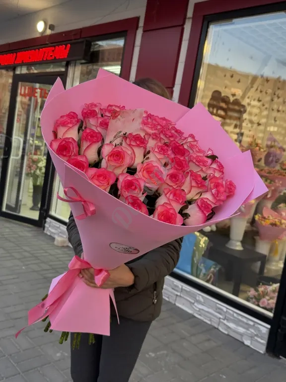 Розы в Липецке букет Фламинго